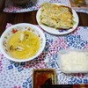 【昼食】手作り冷凍餃子、茅乃舎の出汁を使ったコンソメスープ