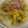 春キャベツもりもりサラダとスフレチーズケーキ＊