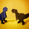 おりがみ：ティラノサウルス(Origami : Tyrannosaurus)