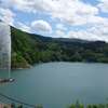 月山湖の大噴水