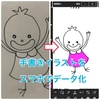 スマホだけで手書きのイラストをデータ化＆パソコンに取り込む方法！背景透過して写真にも張り付けられるよ！