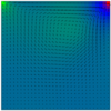 【差分法】HSMAC法で中心差分を用いてNavier-Stokes方程式を解きました C++コード付き