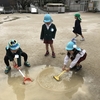 雨上がりの園庭