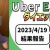 ウーバーイーツ配達員ダイエット78日目の稼働結果。【2023.4.19】