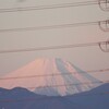 富士山、また冠雪