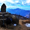 三つ峠山頂にて