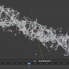 【Blender2.92】ｱﾆﾒｰｼｮﾝ・パーティクルもりもりDNA作ってみた Part.1【覚書】