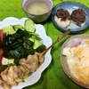 昼ご飯「ハムチーズもち」「あんこもち」