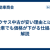 レクサス中古が安い理由とは？高級車でも価格が下がる仕組みを解説