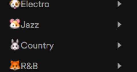 Spotifyのかわいいプレイリストフォルダ