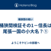 桶狭間検証その1－信長は尾張一国の小大名？①