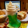 コメダ珈琲店@京急川崎駅前店（たっぷりたまごのピザトースト＋クリームソーダ（＋モーニング（ローブパン（手作りたまごペースト））