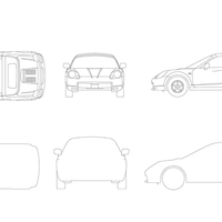 35 車 平面図 イラスト