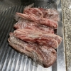肉専門店の購入肉でネギ焼を作る