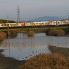 鉄橋渡るアンパンマン列車