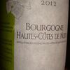 Bourgogne Hautes Cotes de Nuits Blanc Nicolas Rouget 2012