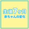 生後7ヶ月になった赤ちゃんの変化