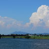 筑波山と雲