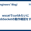 wscatでcurlみたいにWebSocketの動作確認をする