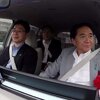 日産自動運転車をさがみ縦貫道路で県知事が試乗