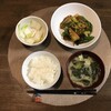 麻婆茄子と白菜の浅漬け