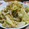 【料理】キャベツとネギと豚肉の炒め物