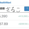 ロボアドバイザー　☆ WealthNaviとTHEOに差がでている。。。(ㆀ˘･з･˘)