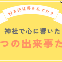 行き先は導かれてた？神社で心に響いた“7つの出来事”たち