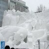 たくさんの雪像たち