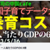 中国子育て 一人当たりGDPの6.9倍ー澁谷司の 中国カフェ 2023/05/16