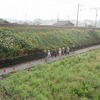 登校の風景：今日は早帰り