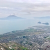 羽田空港から鹿児島空港へ 靄の中の桜島、バスで 鹿児島本港（高速船ターミナル）へ