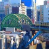 ミニチュア風写真『御茶ノ水駅と聖橋からの眺望』
