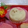 上生菓子で、、初笑い
