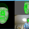 KinectのHD FaceでCTスキャンした自分の顔モデルを動かす