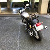 バイクに乗った