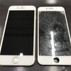 iphone7の画面割れ、バッテリー交換、ガラスコーティング加工を担当しました。