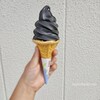 北陸道 大積PA上りのブラックソフトクリームがリニューアル！ほんのり甘くなってた