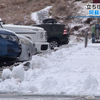｢この時期ここまで積もるのは珍しい｣阿蘇山上で積雪 