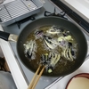 秋ナスの天ぷらと魚の天ぷら