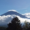 笠雲の富士山