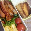 焼きサバとポークチャップ動物性タンパク質多め弁当