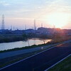 鶴見川夕景