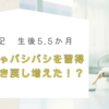 育児日記　生後5.5か月　①おもちゃバシバシを習得 ②また吐き戻し増えた！？