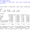 washdata.orgのデータ分析４ - R言語のlm関数で回帰分析。