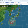 台風11号　８／１から8日間長かった