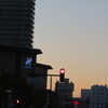 昨日の秋田市の夕暮れ