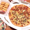 福岡から届いた頂き物の明太子。控えめおやつに夜の宅配ピザ。