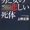 「監察医は見た　男と女の悲しい死体」