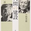 Books:  人間の建設 / 小林秀雄・岡 潔（1965）